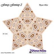 Tutorial 18 rows - Fancy Fantasy 2 - 3D Peyote Star + Basic Tutorial Little 3D Peyote Star (download link per e-mail)