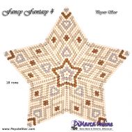 Tutorial 18 rows - Fancy Fantasy 4 - 3D Peyote Star + Basic Tutorial Little 3D Peyote Star (download link per e-mail)