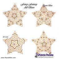 Tutorial 18 rows - Fancy Fantasy All Stars - 3D Peyote Star + Basic Tutorial Little 3D Peyote Star (download link per e-mail)