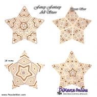 Tutorial 18 rows - Fancy Fantasy All Stars (4 x) - 3D Peyote Star + Basic Tutorial (download link per e-mail)