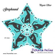 Tutorial 23 rows - Greyhound 3D Peyote Star + Basic Tutorial Little 3D Peyote Star (download link per e-mail)