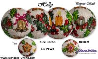 Tutorial 11 rows - Holly Peyote Ball incl. Basic Tutorial (download link per e-mail)