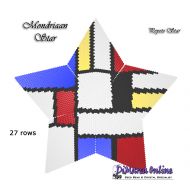 Tutorial 27 rows - Mondriaan Inspired 3D Peyote Star + Basic Tutorial Little 3D Peyote Star (download link per e-mail)