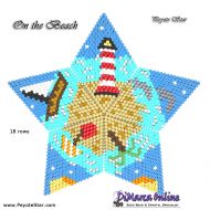 Tutorial 18 rows - Beach 3D Peyote Star + Basic Tutorial Little 3D Peyote Star (download link per e-mail)