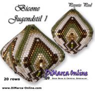 Tutorial 20 rows - Bicone Jugendstil 1 - 3D Peyote Pod + Basic Tutorial (download link per e-mail)