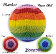 Tutorial 11 rows - Rainbow Peyote Ball incl. Basic Tutorial (download link per e-mail)