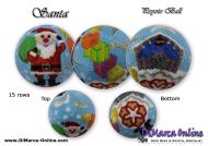 Tutorial 15 rows - Santa Peyote Ball incl. Basic Tutorial (download link per e-mail)