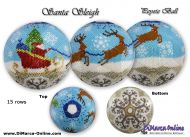 Tutorial 15 rows - Santa Sleigh Peyote Ball incl. Basic Tutorial (download link per e-mail)