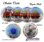 Tutorial 15 rows - Santa Train Peyote Ball incl. Basic Tutorial (download link per e-mail)