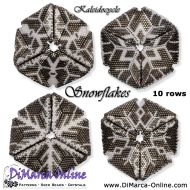 Tutorial 10 rows - Snowflakes Kaleidocycle + Basic Tutorial (download link per e-mail) - NEW format