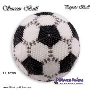 Tutorial 11 rows - Soccer Peyote Ball incl. Basic Tutorial (download link per e-mail)