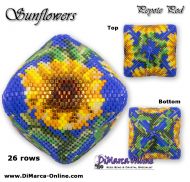 Tutorial 26 rows - Sunflowers 3D Peyote Pod + Basic Tutorial (download link per e-mail) - 26 rows