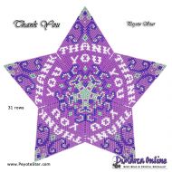 Tutorial 31 rows - Thank You 3D Peyote Star + Basic Tutorial Little 3D Peyote Star (download link per e-mail)