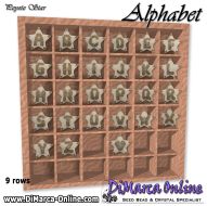 Tutorial 09 rows - Alphabet 27 x - 3D Peyote Stars + Basic Tutorial (download link per e-mail)