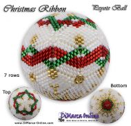 Tutorial 07 rows - Christmas Ribbon Peyote Ball incl. Basic Tutorial (download link per e-mail)