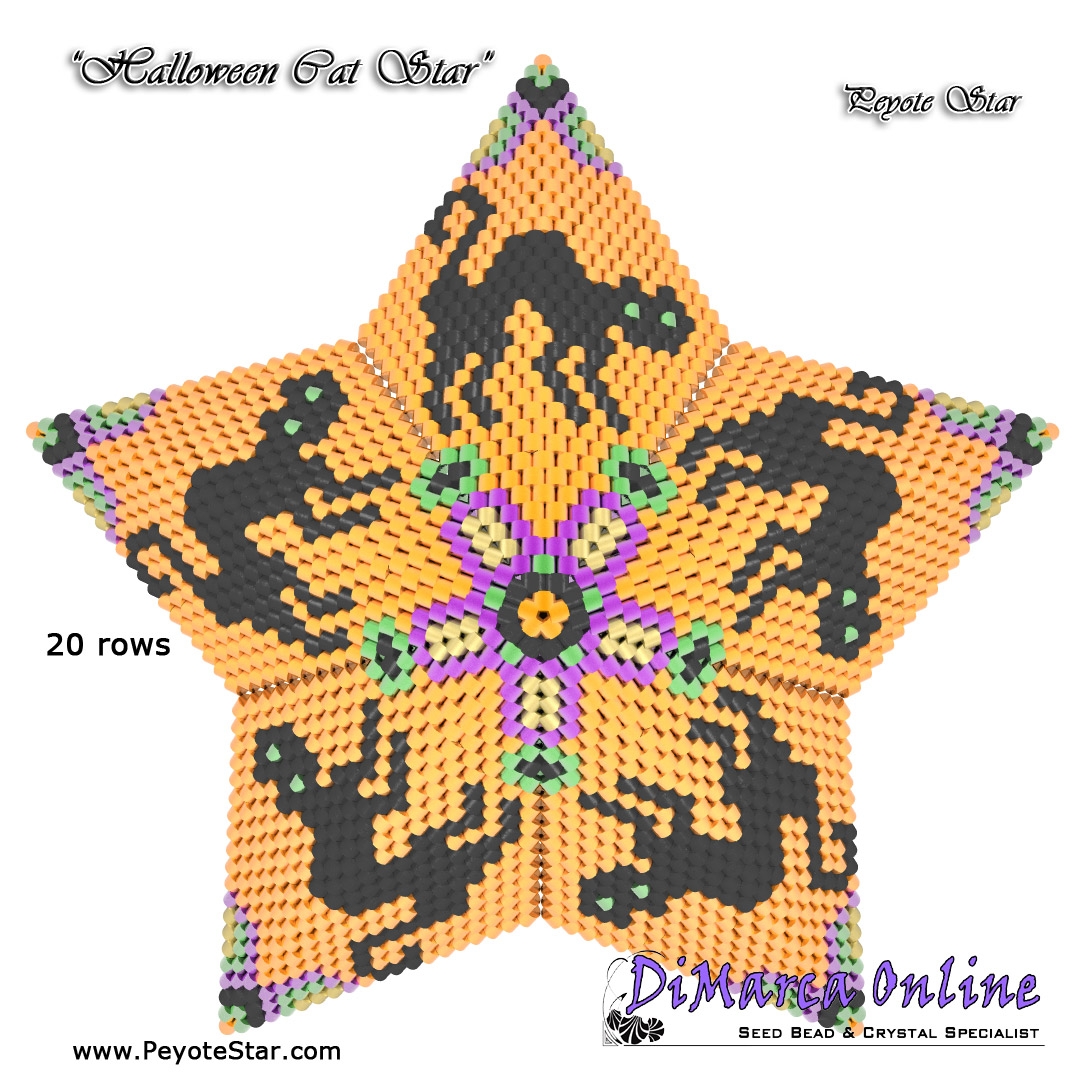 3D Peyote Star Beading Pattern ARABIAN NIGHTS ALL Stars with -  Portugal