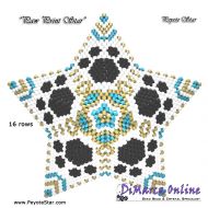 Tutorial 16 rows - Paw Print 3D Peyote Star + Basic Tutorial Little 3D Peyote Star (download link per e-mail)