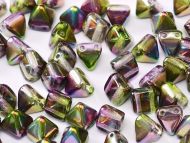 PYR6-00030/95000 Magic Orchid Iris Pyramid Bead Studs 6x6 mm - 50 x