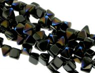 PYR6-23980/29900 Jet Azuro Pyramid Bead Studs 6x6 mm - 50 x