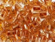 PYR6-00030/29121 Crystal Apricot Medium Pyramid Bead Studs 6x6 mm - 50 x