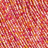 RB2-00030/48009 Crystal Flaming Fuchsia/Tangerine Round Beads 2 mm - 600 x * BUY 1 - GET 1 FREE *
