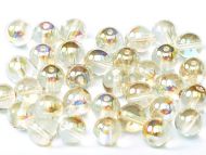 RB4-00030/98534 Crystal Rainbow Lemon Round Beads 4 mm