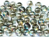 RB3-00030/98537 Crystal Rainbow Graphite Round Beads 3 mm - 150 x