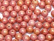 RB4-03000/14497 Chalk Copper Lumi Round Beads 4 mm - 100 x