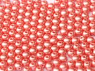 RB3-25007 Pastel Pearl Light Coral Round Beads 3 mm - 100 x