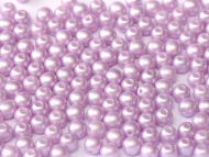 RB4-25011 Pastel Pearl Lavender Round Beads 4 mm - 100 x