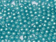 RB4-25019 Pastel Pearl Turquoise Round Beads 4 mm - 100 x
