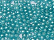 RB3-25019 Pastel Pearl Turquoise Round Beads 3 mm - 100 x