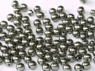 RB3-27400 Chrome Full Round Beads 3 mm - 100 x