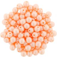 RB4-29303 Powdery - Pastel Peach Round Beads 4 mm - 100 x