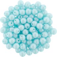 RB3-29313 Powdery - Pastel Turquoise Round Beads 3 mm - 100 x