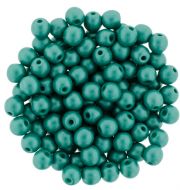 RB3-29341 Powdery - Teal Round Beads 3 mm - 100 x