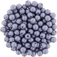 RB3-29365 Powdery - Lilac Round Beads 3 mm - 100 x