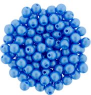 RB4-29366 Powdery - Light Blue Round Beads 4 mm - 100 x