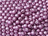 RB4-29428 Metallic Matt Amethyst Round Beads 4 mm - 100 x