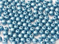 RB3-29434 Metallic Matt Sapphire Round Beads 3 mm - 100 x