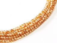 RB2-00030/98535 Crystal Rainbow Orange Round Beads 2 mm - 600 x * BUY 1 - GET 1 FREE *