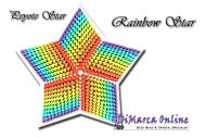 Tutorial 11 rows - Rainbow 3D Peyote Star + Basic Tutorial Little 3D Peyote Star (download link per e-mail)