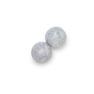 RB6-4001124 Grey Marble Round Beads 6 mm - 50 x