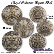 Tutorial 15 rows - Royal Collection (3 x) Peyote Ball incl. Basic Tutorial (download link per e-mail)