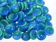 P-S0200 Opaque Blue/Turquoise Piggy Beads ~ 50 x * BUY 1 - GET 1 FREE *
