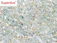 SD-00030/98538 Crystal Rainbow Blue SuperDuo Beads
