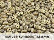 SD-13020/26471 Fool's Gold Opaque Matt Ivory SuperDuo Beads * BUY 1 - GET 1 FREE *