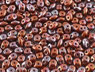 SD-13600/15001 Opaque Chocolate Nebula SuperDuo Beads