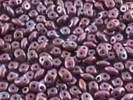 SD-23020/15001 Opaque Purple Nebula SuperDuo Beads