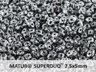SD-23980/45702 Tweedy Silver SuperDuo Beads